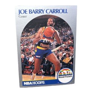 Joe Barry Carrol Denver Nuggets 1990 NBA HOOPS #92 Trading Card